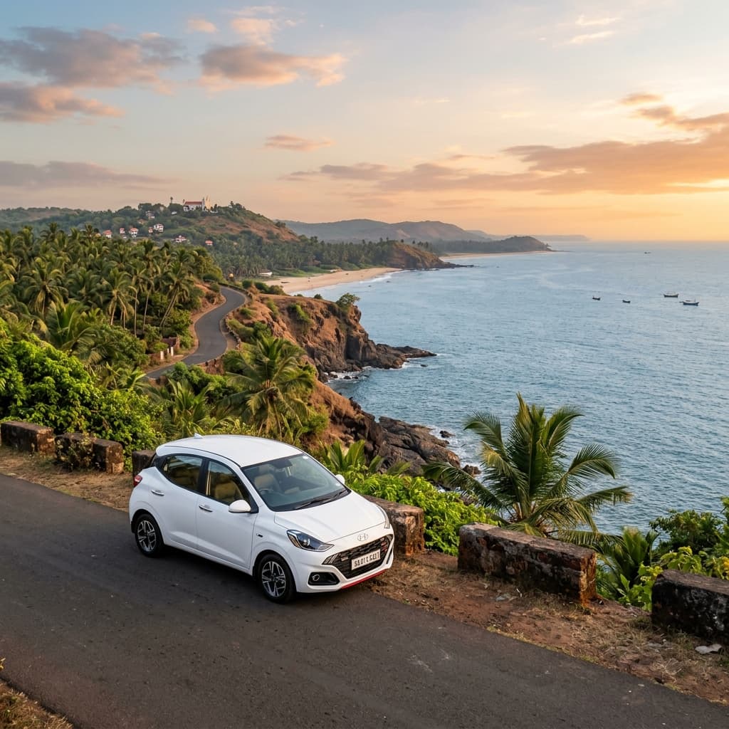 Hyundai i10 Grand (Manual) rental in Goa
