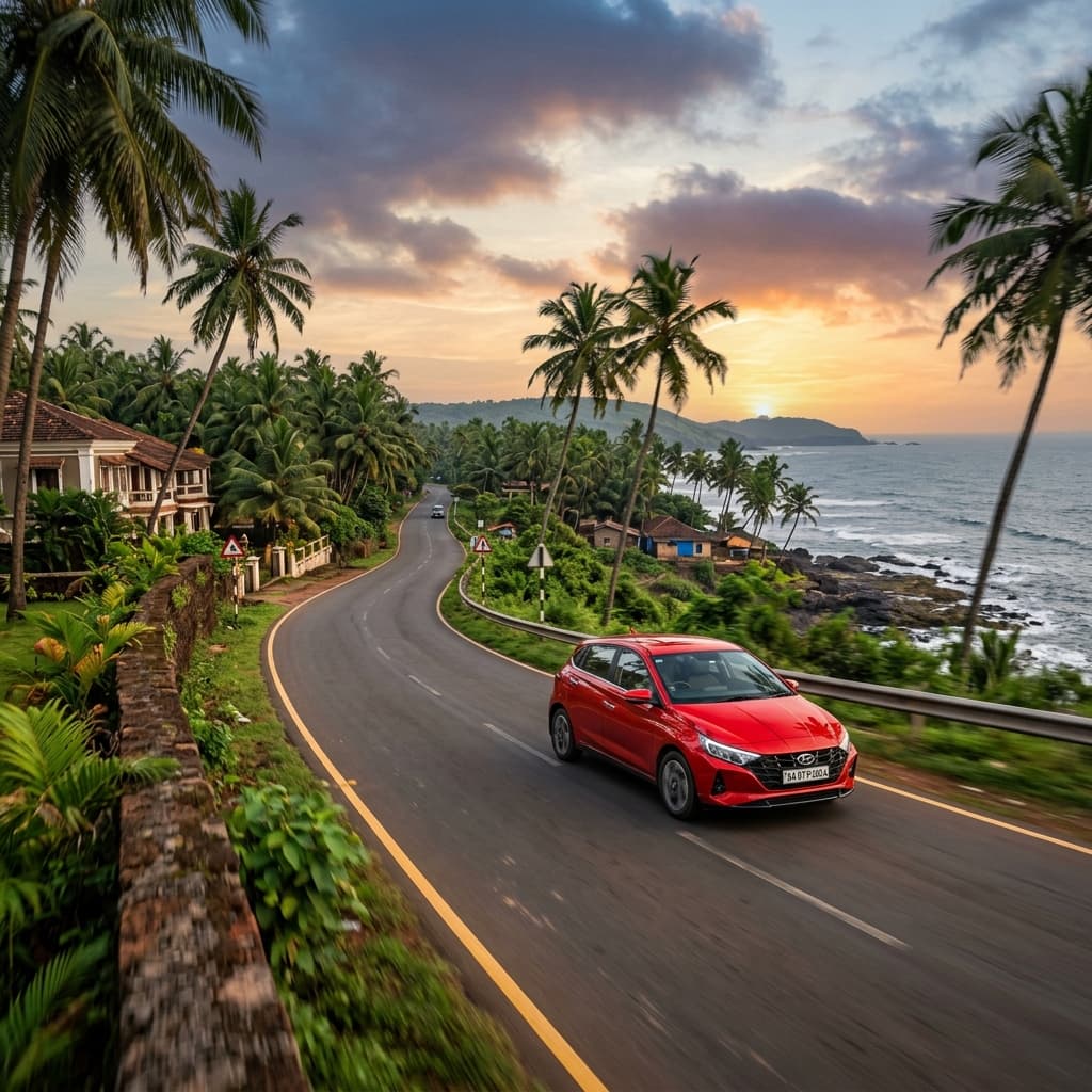 Hyundai i20 (Manual) rental in Goa